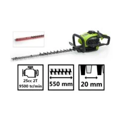 Taille Haies Thermique 25cc -moteur 2t - Démarrage Facile -Outils De Jardin 1463a9276236fce6