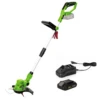 Coupe Bordure Sans Fil 20v Vito Ego Li + Batterie 2ah + Chargeur + Jeu 20 Lames -Outils De Jardin 47d00994f804d534
