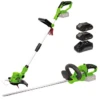 Coupe Bordure + Taille Haies Sans Fil + 2 Batteries 2ah + Chargeur +20 Lames 20v -Outils De Jardin 5eafc72ac6ecb00d