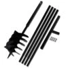 VIDAXL Tarière De Sol Avec Manche 200 Mm Et Tube D'extension 5 M Acier -Outils De Jardin 630d1e5c0f0713.52243264