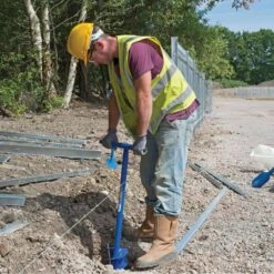 Tarière Pour Poteau 1070 X 155 Mm Bleu 24414 10 Tarière Pour Poteau 1070 X 155 Mm Bleu 24414 -Outils De Jardin 630d1e7b9cca15.35833887