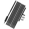 VIDAXL Tarière De Sol Avec Manche 80 Mm Et Tube D'extension 9 M Acier -Outils De Jardin 630d1e8968f426.96735437