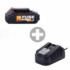 Batterie Lithium Ion 18 Volts 1,5ah Avec Chargeur 2.4a Villager Fuse -Outils De Jardin 63503ee5cc1705.43491342