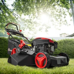 Tondeuse Thermique Autotractée 144.3cc - 46cm Avec Démarrage électrique -mulchin -Outils De Jardin 63c13674ceff40.04494612