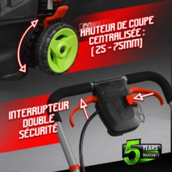 Tondeuse à Gazon 40v (2x20v) 34 Cm - Sans Batterie - Constructor -Outils De Jardin 63c13675e1b893.70517143