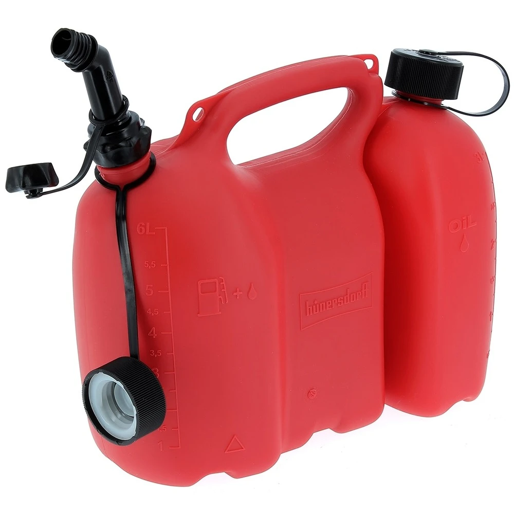 Bidon Double Pour Essence Et Huile - 6 Et 3 Litres 3 Bidon Double Pour Essence Et Huile - 6 Et 3 Litres