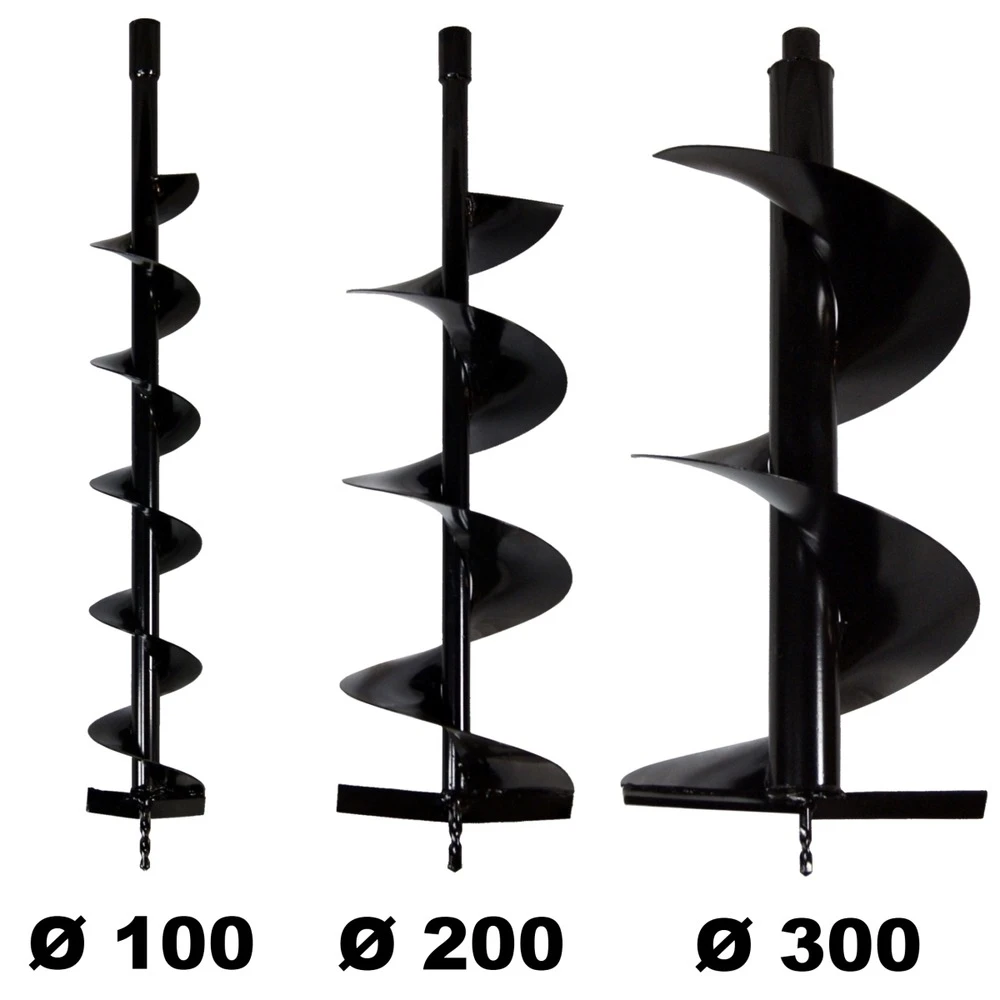 Lot De Mèches ø 100 + 200 + 300 Mm Pour Tarière Thermique 3 Lot De Mèches ø 100 + 200 + 300 Mm Pour Tarière Thermique