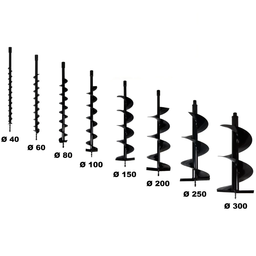 Lot De Mèches ø 40 + 60 + 80 + 100 + 150 + 200 + 250 + 300 Mm Pour Tarière Thermique 3 Lot De Mèches ø 40 + 60 + 80 + 100 + 150 + 200 + 250 + 300 Mm Pour Tarière Thermique