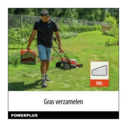 Tondeuse Sans Fil 20v 34cm Brushless - Powdpglws1 - Livrée Avec Batterie 20v 4,0ah + Chargeur Rapide -Outils De Jardin 643d9e40260fd8.92845305