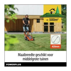 Tondeuse Sans Fil 20v 34cm Brushless - Powdpglws1 - Livrée Avec Batterie 20v 4,0ah + Chargeur Rapide -Outils De Jardin 643d9e40384402.40227350
