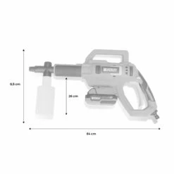 Voltr – Nettoyeur Haute Pression 25 Bars à Batterie 20v – Kit Complet D’accessoires Brosse. Buse à Jet Variable. Réservoir -Outils De Jardin 6445ca2a638da6.43411291
