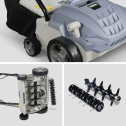 Voltr - Scarificateur électrique Gazon 1500w - Outil 2en1 Aérateur Et Démousseur Pelouse. 2 Rouleaux : Couteaux Et Griffe. -Outils De Jardin 6446dccd47c548.51461151