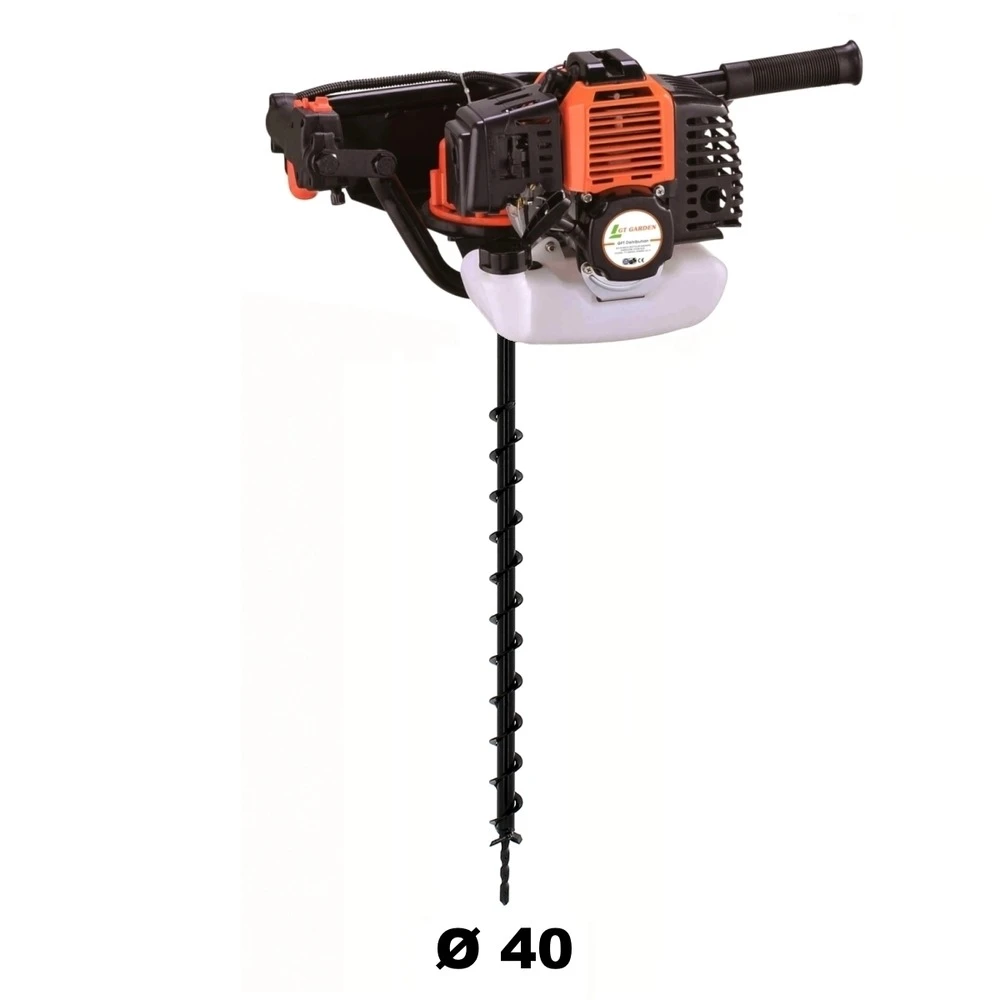 Tarière Thermique 52 Cm3 - 3 Cv + Mèche 40 Mm 3 Tarière Thermique 52 Cm3 - 3 Cv + Mèche 40 Mm