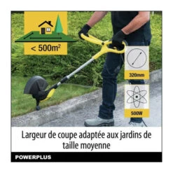 Coupe-bordure électrique Powerplus Powxg30033 - 500 W, 320 Mm ø, Jardinage Outillage, Coupe-herbe & Coupe-bordures Pour Votre -Outils De Jardin 644acde50af2c9.20548010