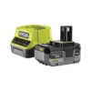 Ryobi 1 Batterie Lithium+ 18v - 4,0 Ah Compacte Et 1 Chargeur Rapide 2,0 A -Outils De Jardin 645b90e8a25236.71529397