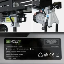 Fendeur De Bûches Horizontal électrique 52cm 2200w + Support Hauteur De Coupe 107.5cm -Outils De Jardin 64627b6abbc4b6.51317712