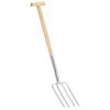 VIDAXL Fourche à Creuser De Jardin Poignée En T Inox Et Bois De Frêne 2 VIDAXL Fourche à Creuser De Jardin Poignée En T Inox Et Bois De Frêne -Outils De Jardin 6464c630625099.12912815