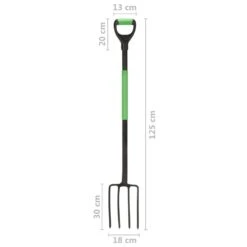 VIDAXL Fourche à Creuser De Jardin Avec Poignée En D Acier -Outils De Jardin 6464c632d08b34.23278554