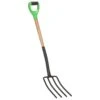 VIDAXL Fourche à Creuser De Jardin Avec Poignée En D Acier Et Bois Dur -Outils De Jardin 6464c634b133c7.77399022