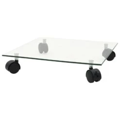 VIDAXL Supports Roulants à Plantes 4 Pcs 35x35 Cm Carré Verre Trempé -Outils De Jardin 64798cbfe99827.14168693