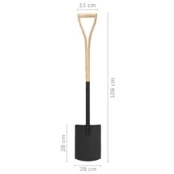 VIDAXL Bêche à Creuser De Jardin Poignée En Yd Acier Et Bois De Frêne 15 VIDAXL Bêche à Creuser De Jardin Poignée En Yd Acier Et Bois De Frêne -Outils De Jardin 64798cc3b488e7.57875679