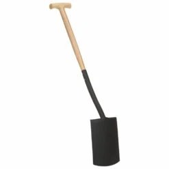 VIDAXL Bêche à Creuser De Jardin Avec Poignée En T Acier Et Bois Dur -Outils De Jardin 64798cc6329689.18851263