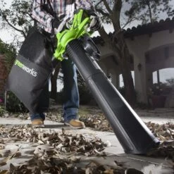 Greenworks Aspirateur De Pelouse à Main 40 V Vert -Outils De Jardin 6480d34fde14a0.88378429